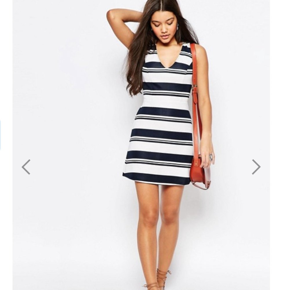 Abercrombie & Fitch Striped Skater Dress